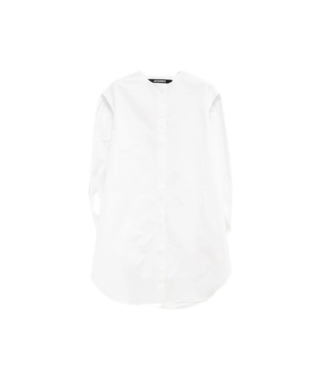 JACQUEMUS Белое хлопковое повседневное платье, фото 1