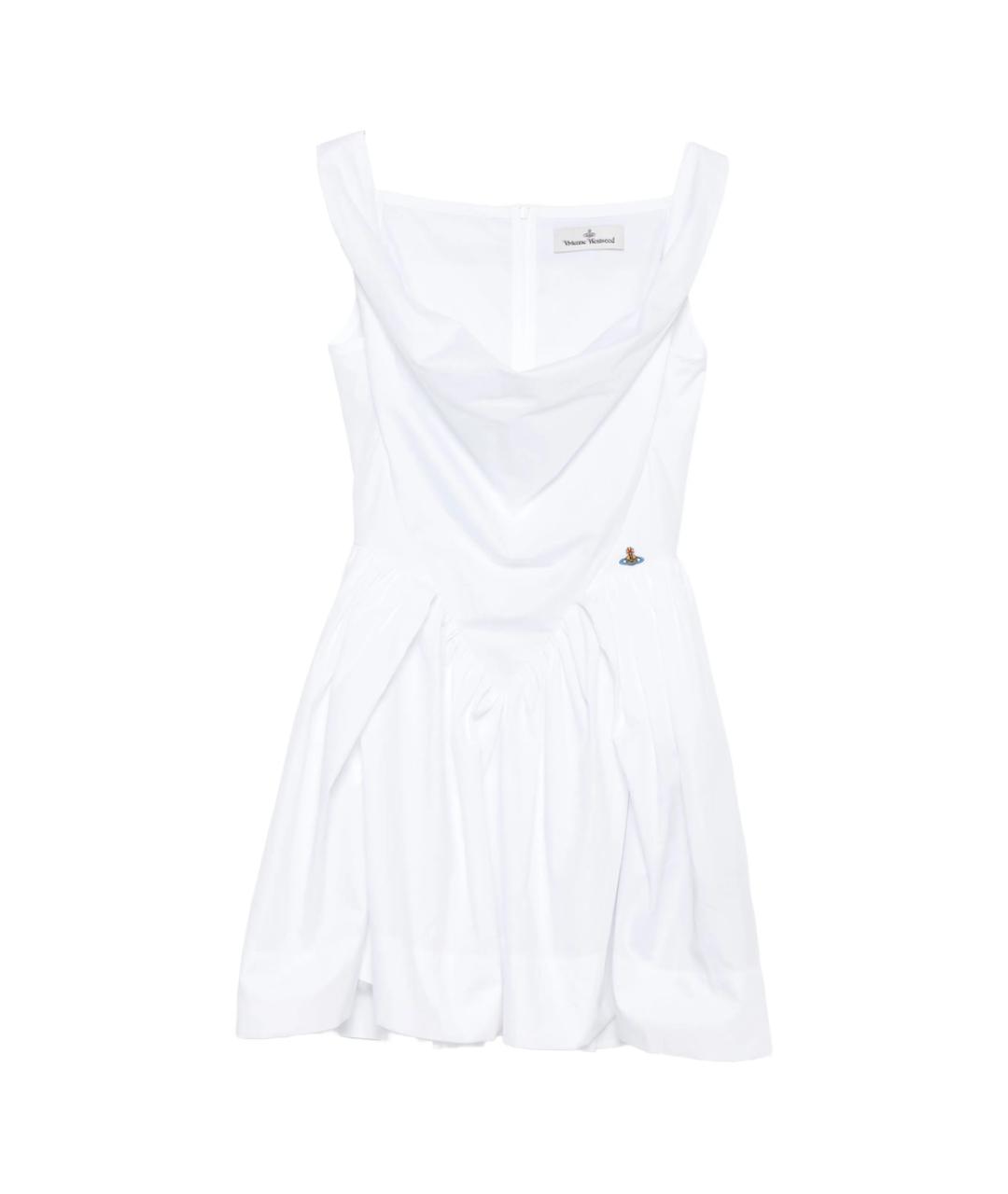 VIVIENNE WESTWOOD Белое хлопковое повседневное платье, фото 1