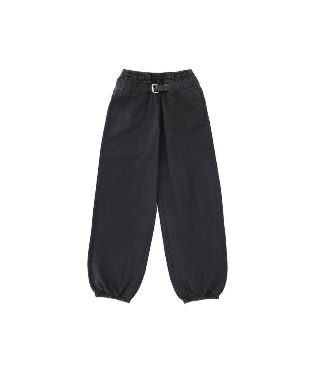 ALEXANDER WANG Черные хлопковые брюки широкие, фото 1