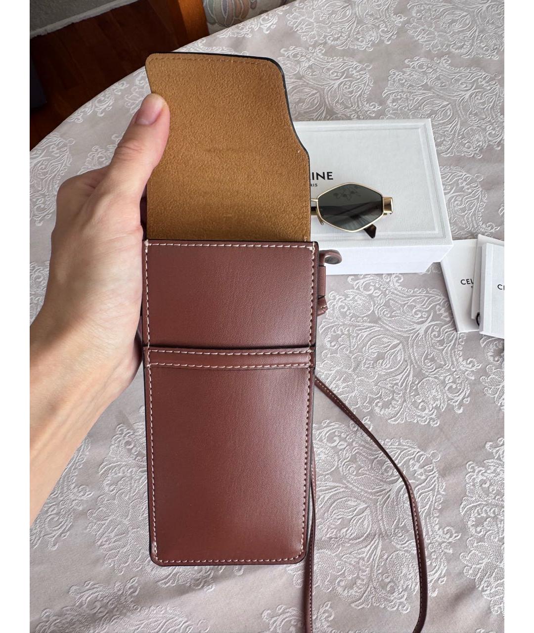 CELINE Золотые металлические солнцезащитные очки, фото 3