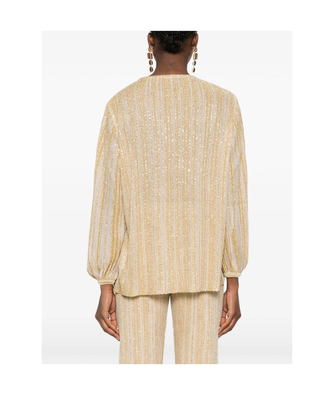 MISSONI Золотая вискозная блузы, фото 5