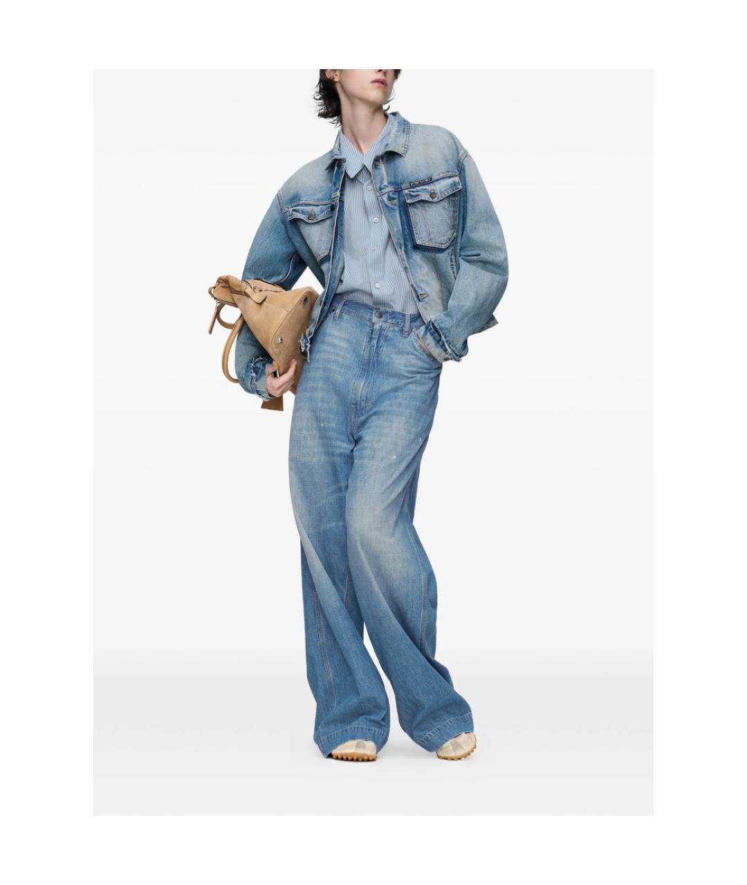 MAISON MARGIELA Синяя хлопковая рубашка, фото 3