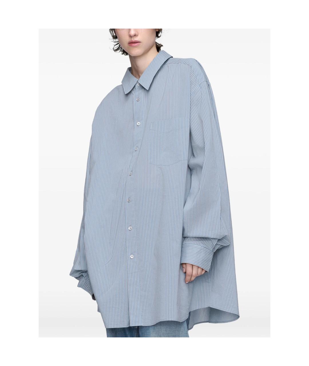 MAISON MARGIELA Синяя хлопковая рубашка, фото 2