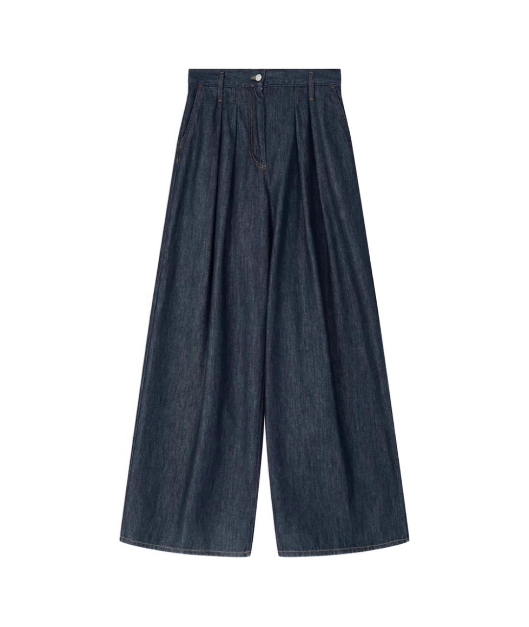 DRIES VAN NOTEN Синие брюки широкие, фото 1