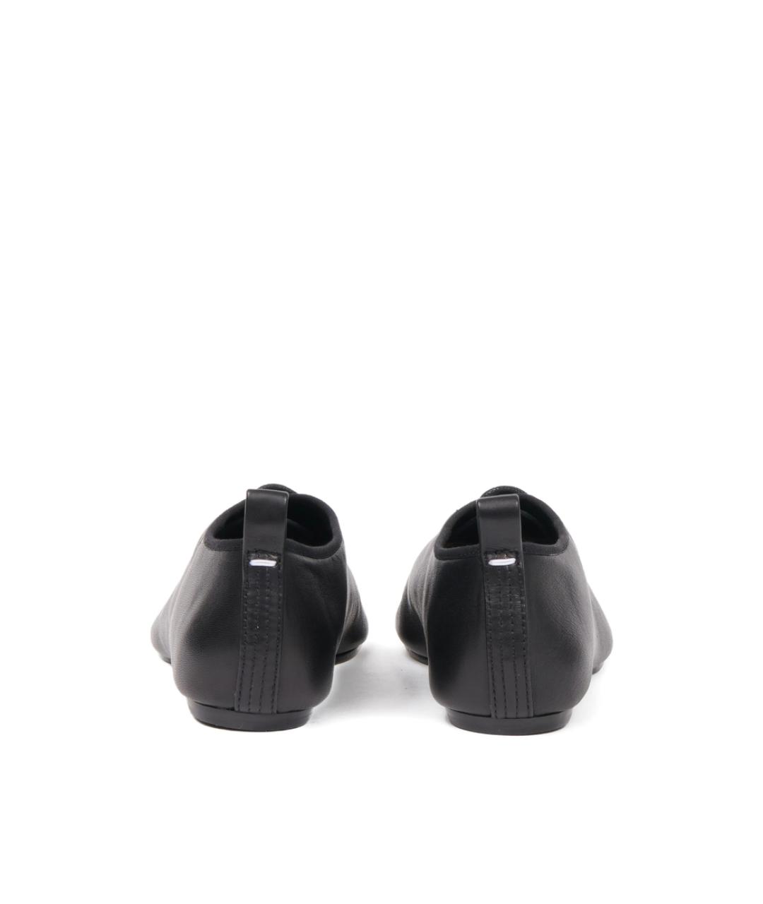 MAISON MARGIELA Черные кожаные ботинки, фото 3