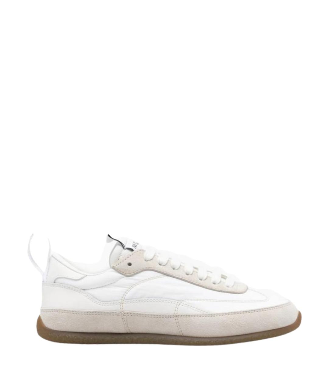 ALEXANDER MCQUEEN Белые кожаные кроссовки, фото 1