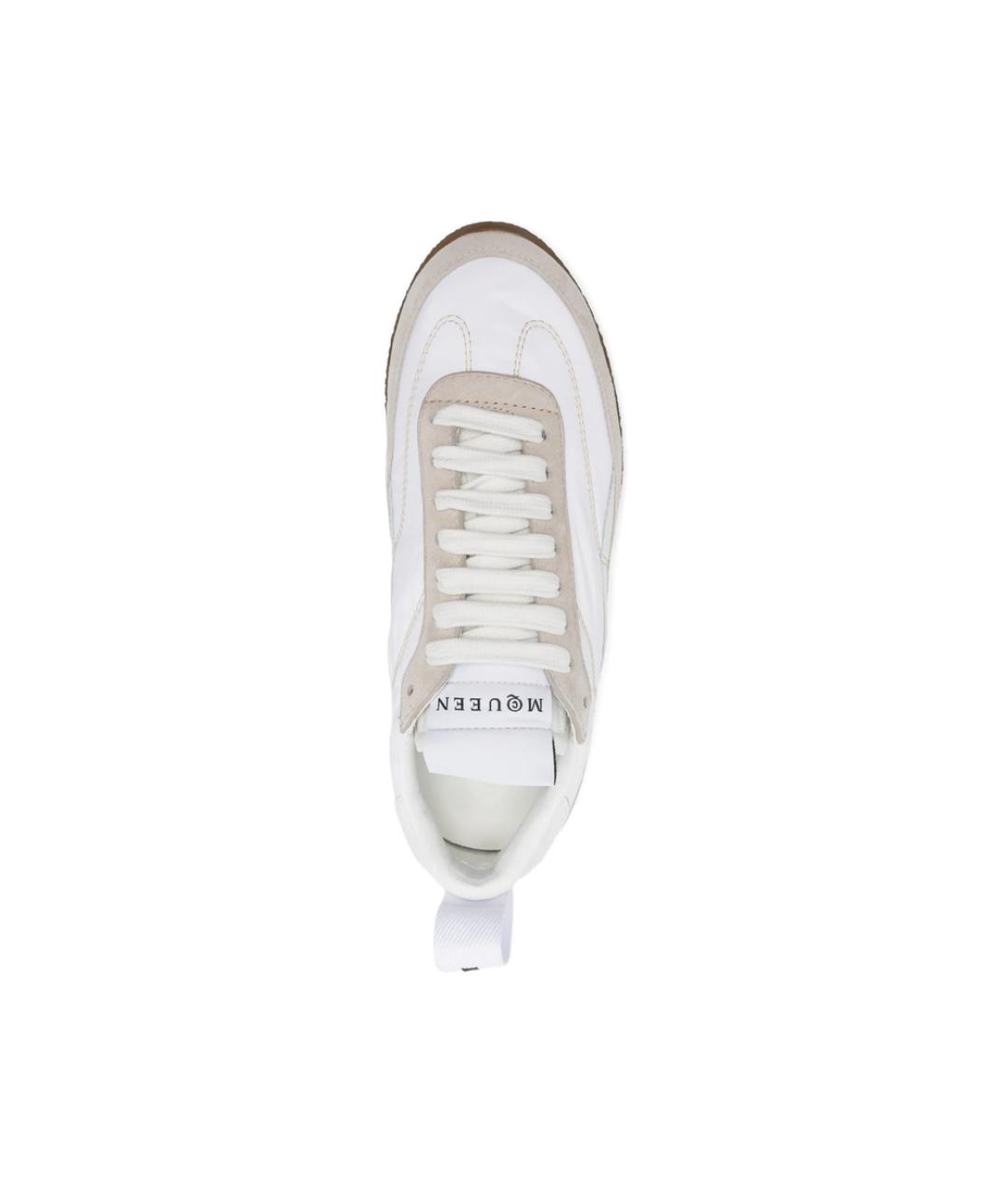 ALEXANDER MCQUEEN Белые кожаные кроссовки, фото 4