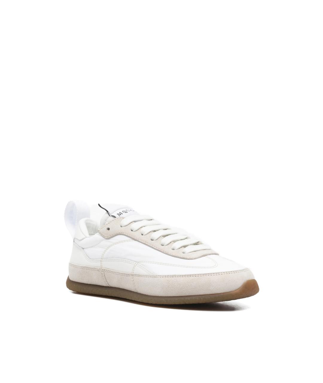 ALEXANDER MCQUEEN Белые кожаные кроссовки, фото 3