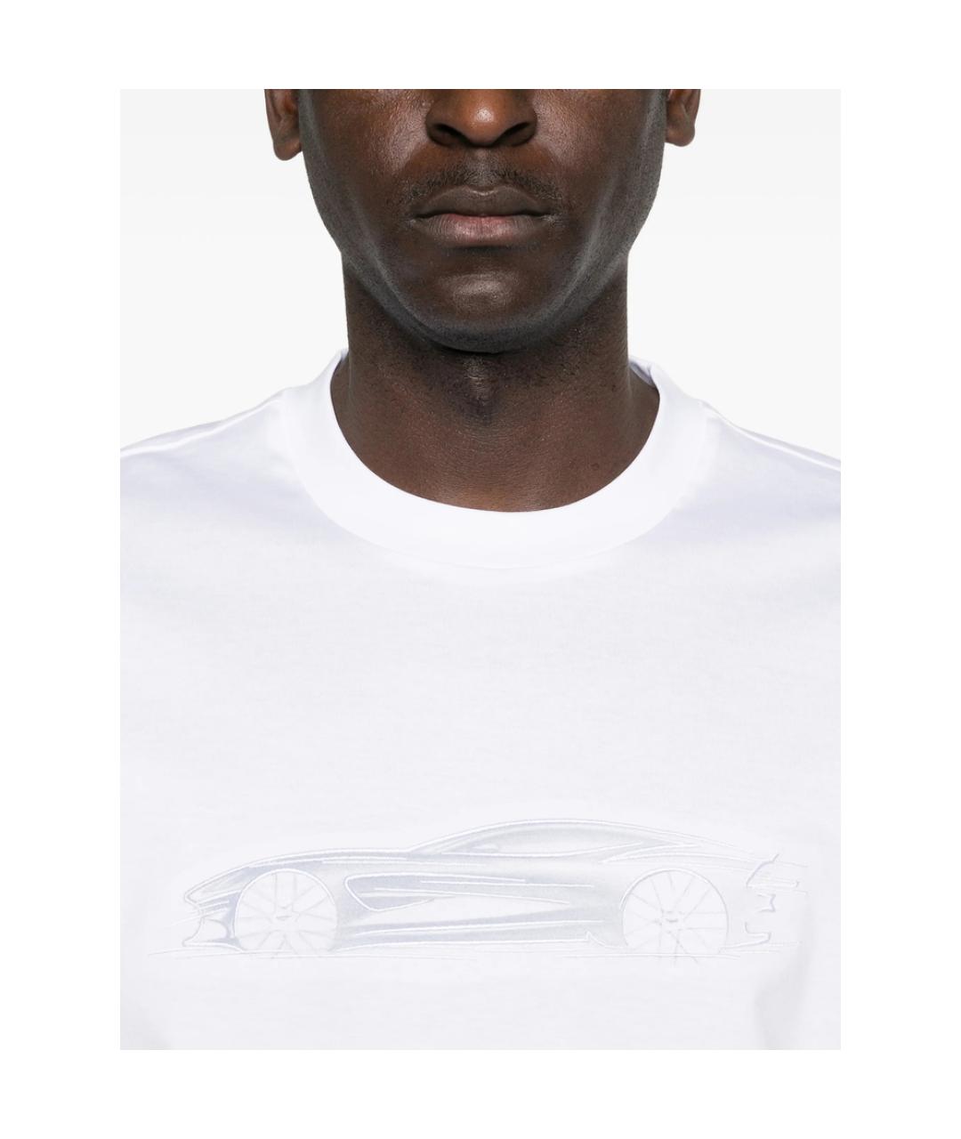 HUGO BOSS Белая хлопковая футболка, фото 3