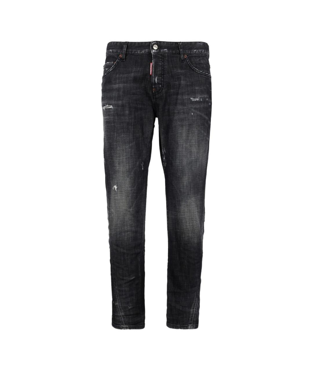 DSQUARED2 Черные хлопковые джинсы скинни, фото 1