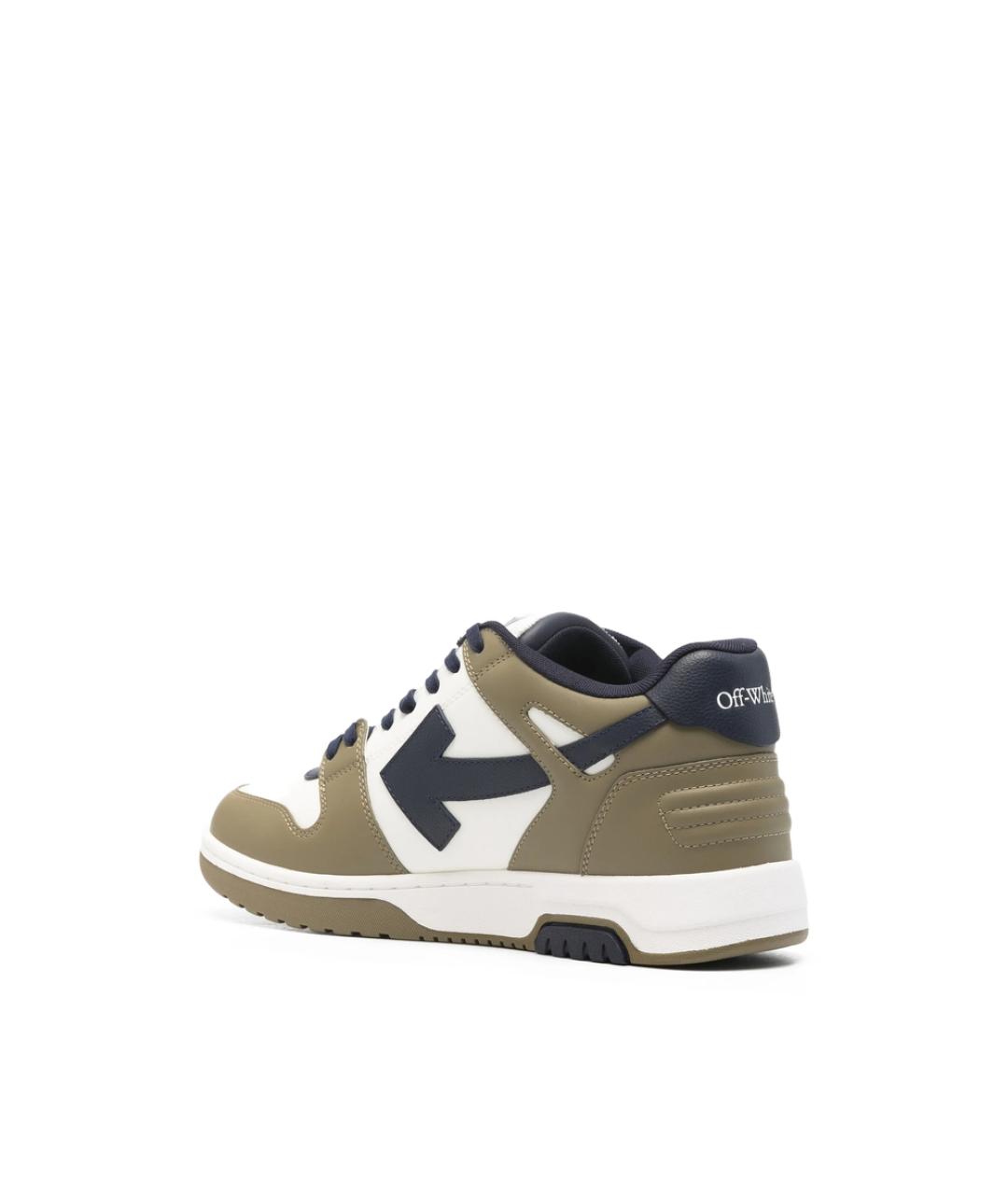 OFF-WHITE Мульти кожаные низкие кроссовки / кеды, фото 4