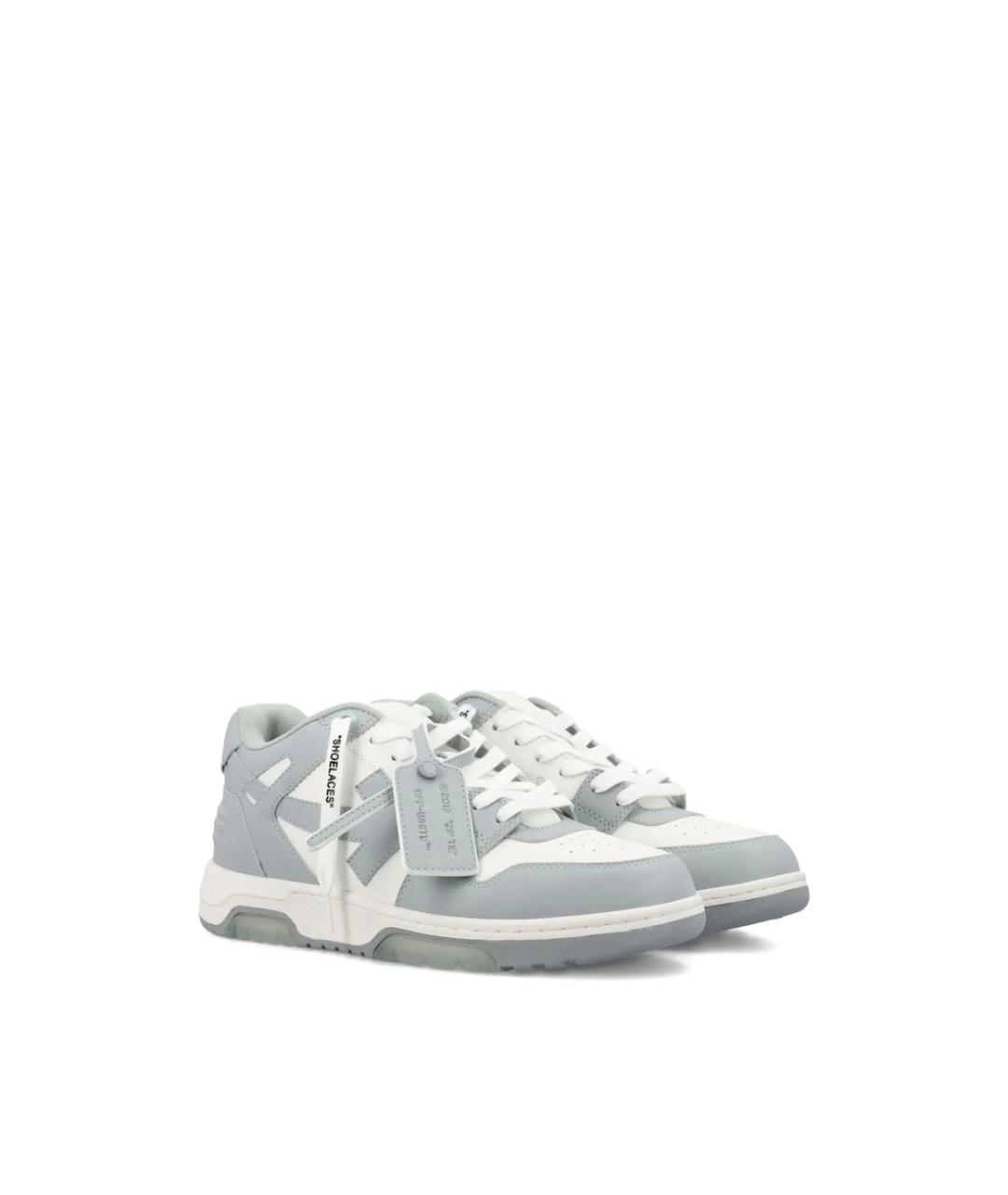 OFF-WHITE Мульти кожаные низкие кроссовки / кеды, фото 3