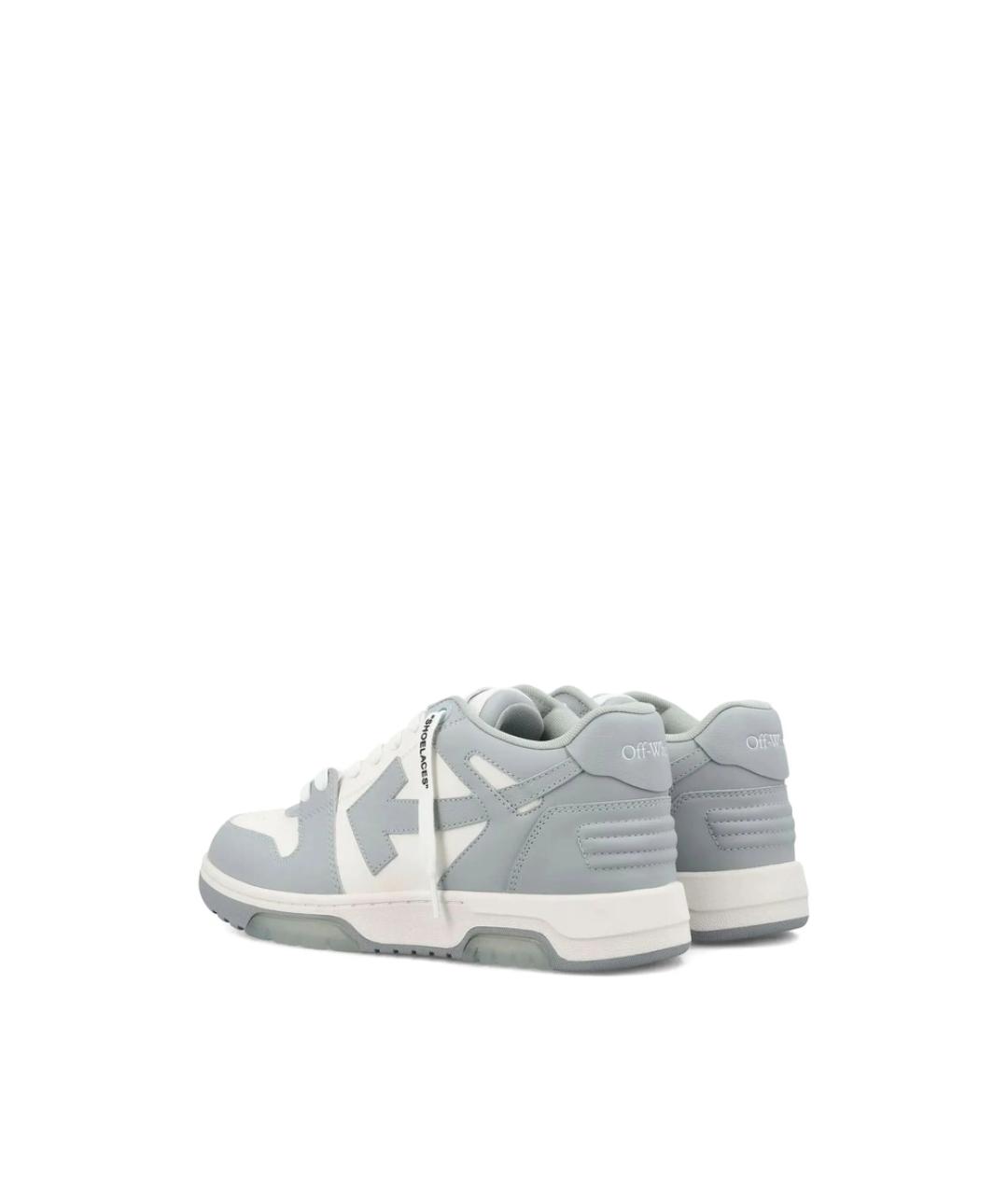 OFF-WHITE Мульти кожаные низкие кроссовки / кеды, фото 4