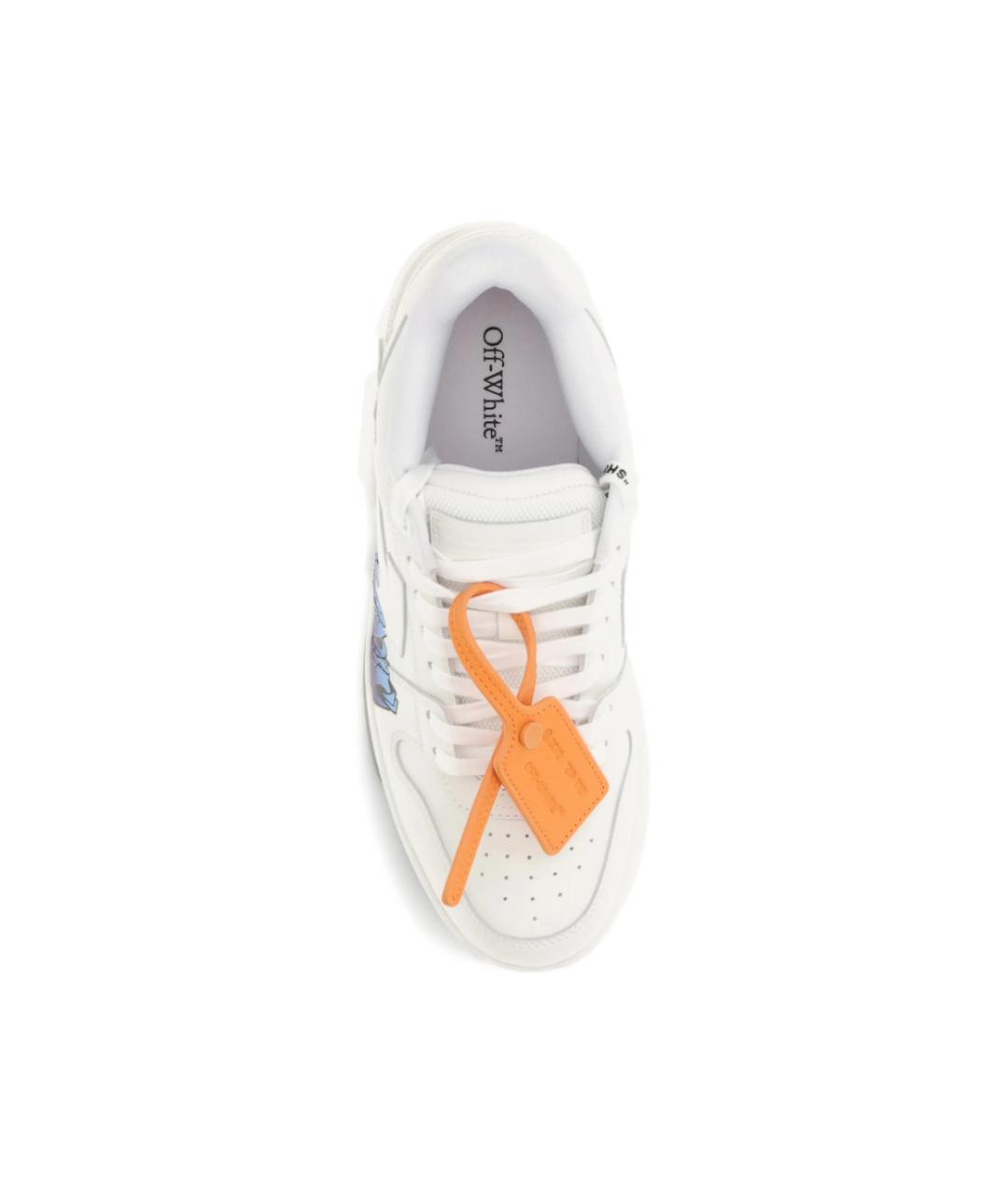OFF-WHITE Белые низкие кроссовки / кеды, фото 4