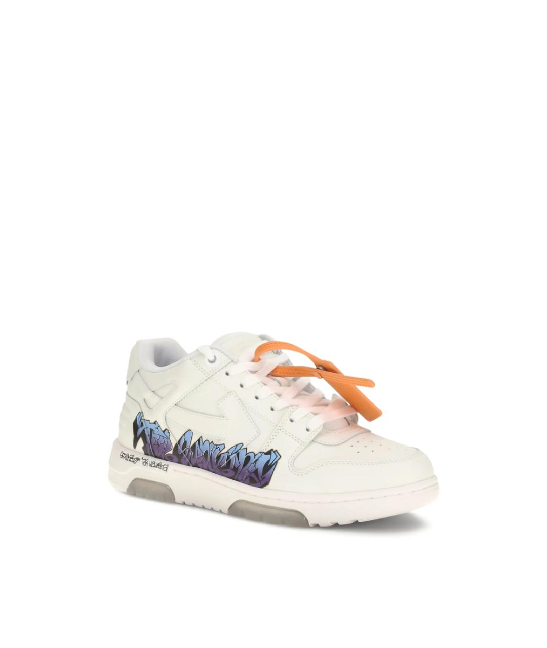 OFF-WHITE Белые низкие кроссовки / кеды, фото 2