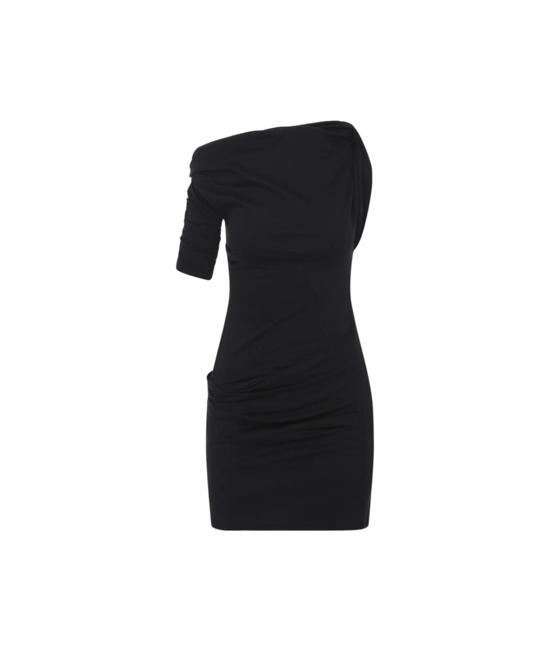 JACQUEMUS Черное хлопковое коктейльное платье, фото 1
