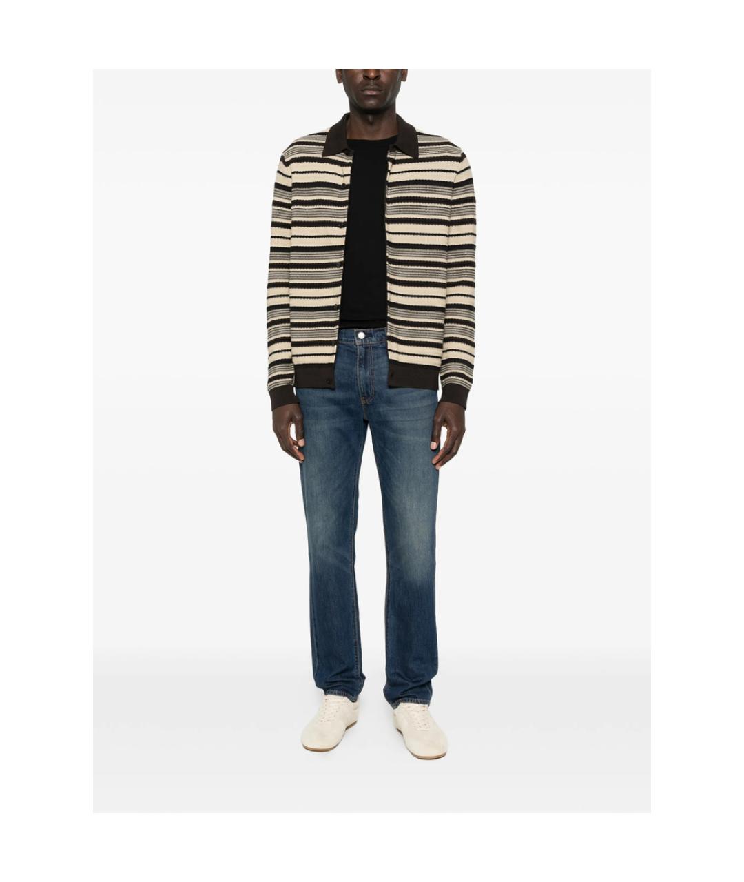 LEVI'S Синие хлопковые прямые джинсы, фото 2