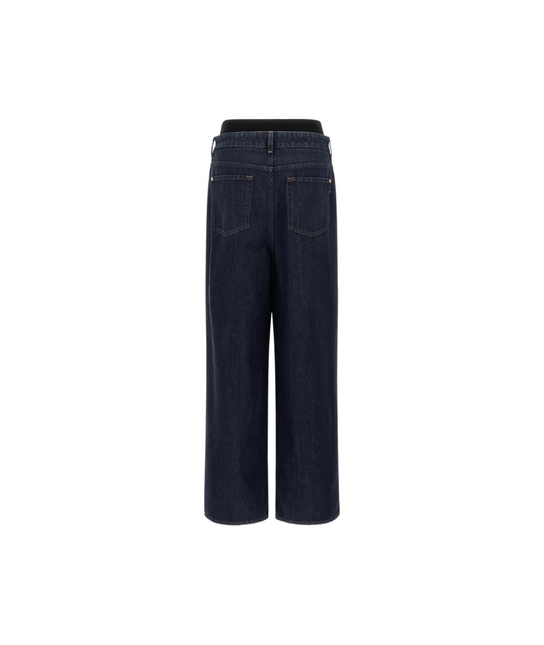 7 FOR ALL MANKIND Синие хлопковые джинсы клеш, фото 2