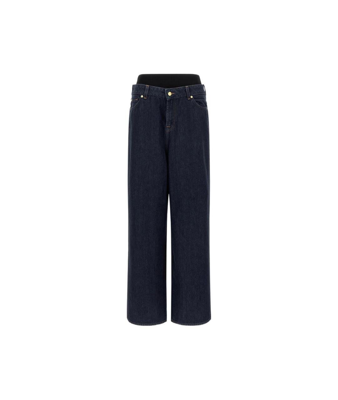 7 FOR ALL MANKIND Синие хлопковые джинсы клеш, фото 1