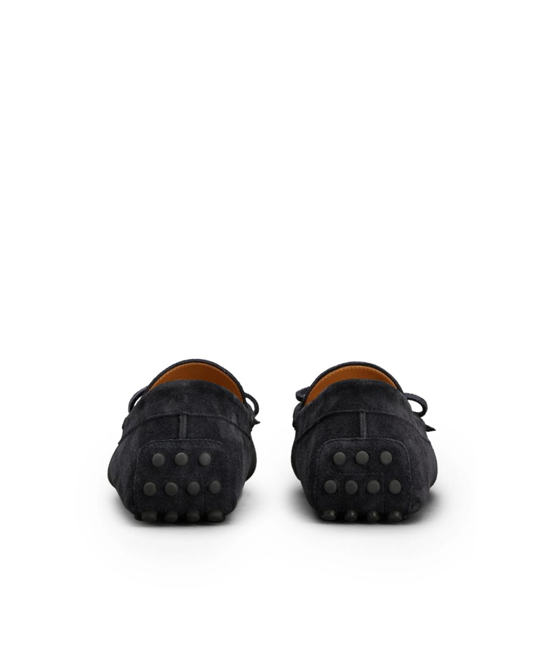 TOD'S Серые кожаные лоферы, фото 3