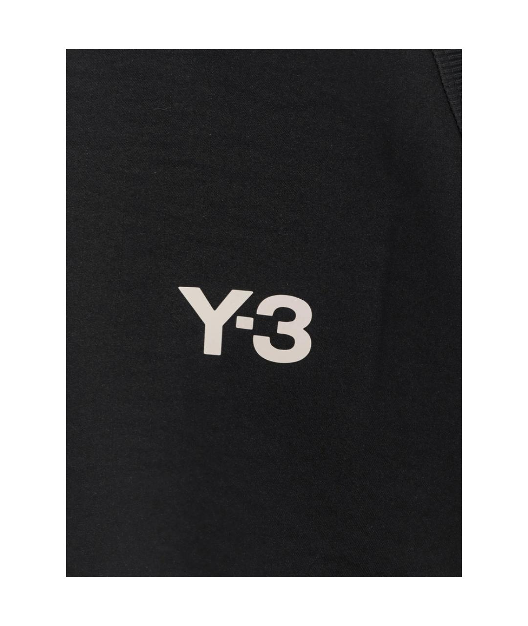 Y-3 Черная синтетическая футболка, фото 3