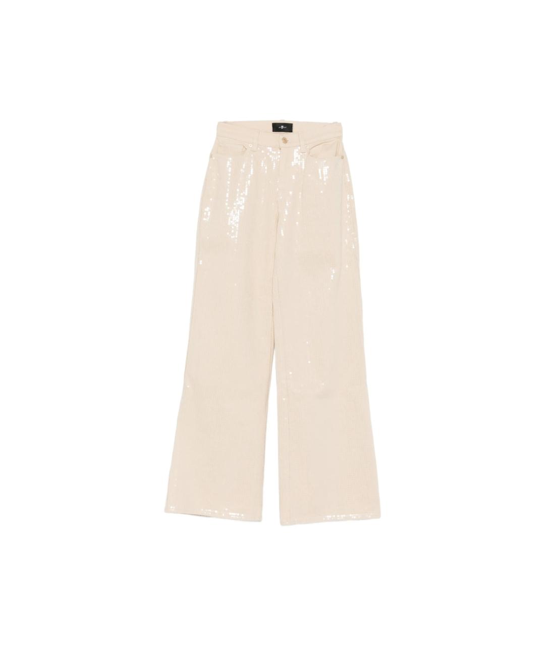 7 FOR ALL MANKIND Хлопковые джинсы клеш, фото 1