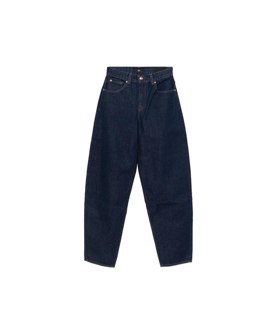 7 FOR ALL MANKIND Синие хлопковые джинсы клеш, фото 1