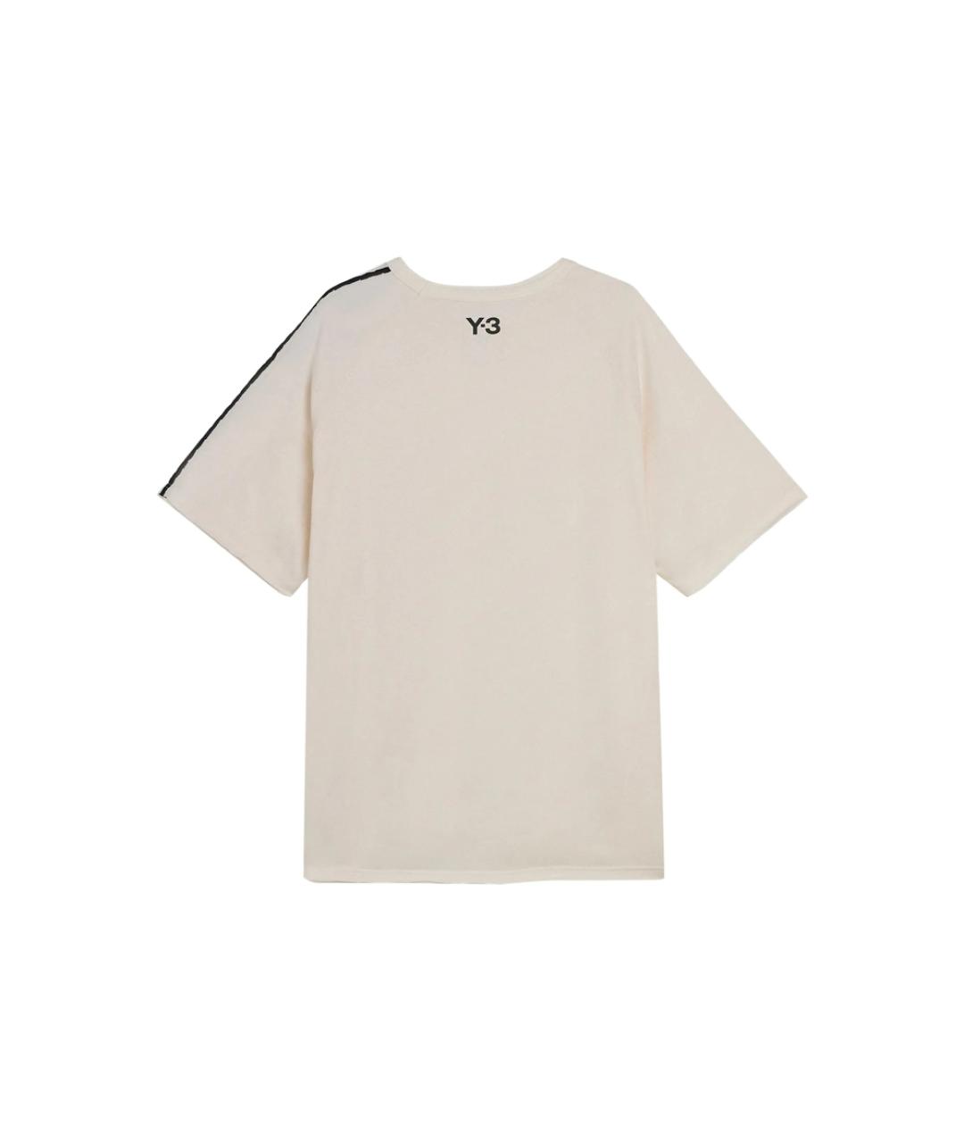 Y-3 Бежевая хлопковая футболка, фото 2