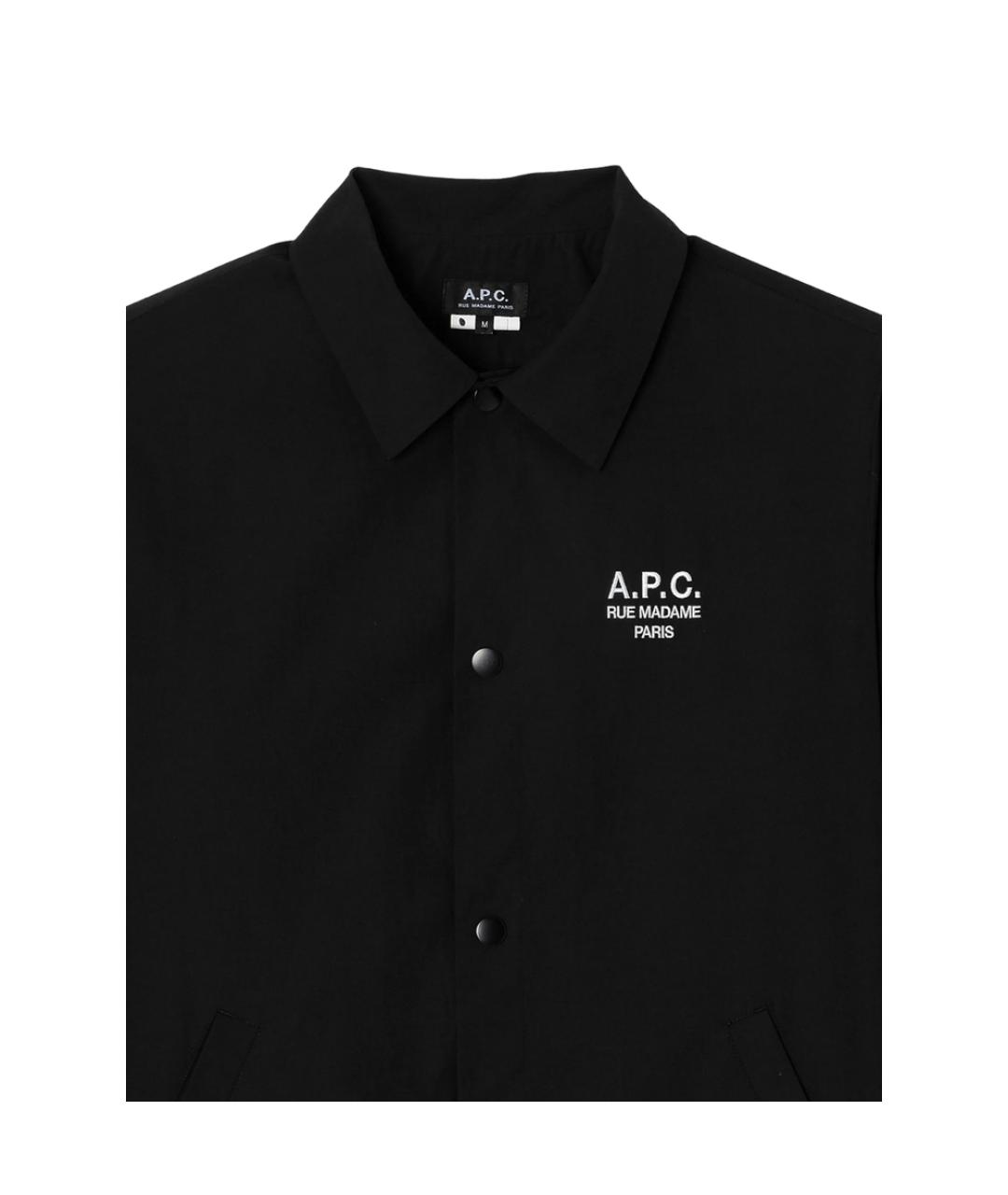 A.P.C. Черная полиэстеровая куртка, фото 2