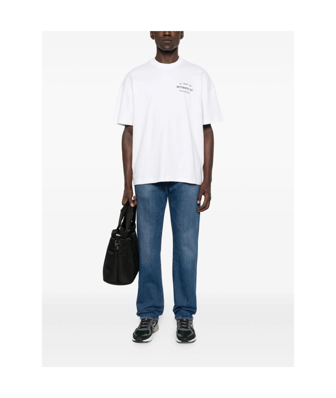 LEVI'S Синие хлопковые прямые джинсы, фото 5