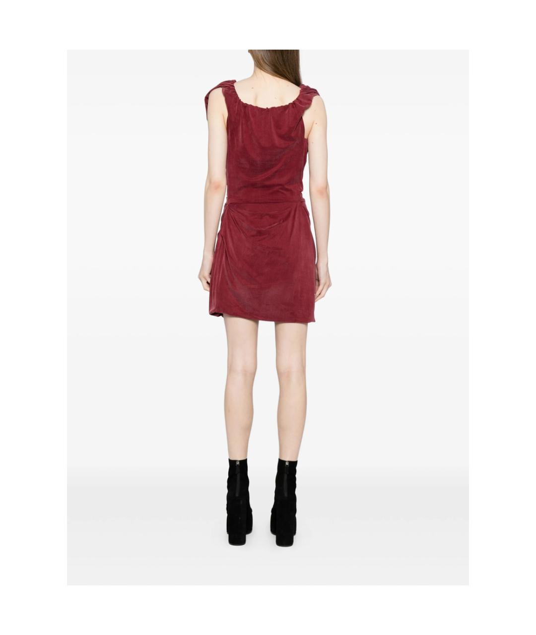 VIVIENNE WESTWOOD Красное вискозное коктейльное платье, фото 3