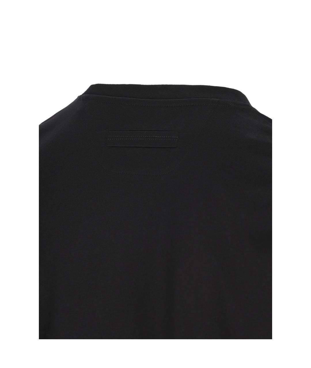 ZEGNA Черная хлопковая футболка, фото 3