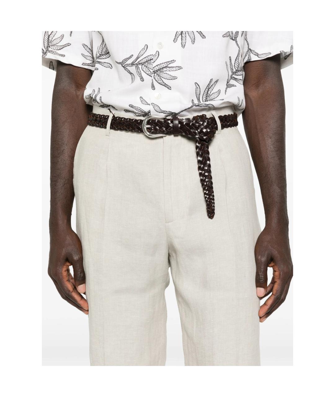 ETRO Белые льняные классические брюки, фото 5