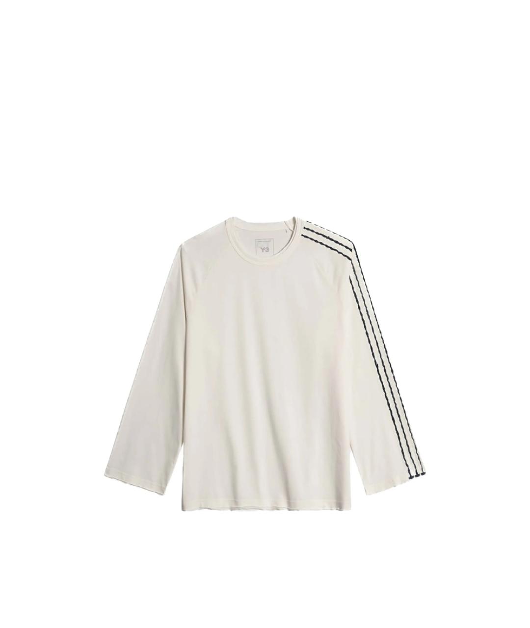 Y-3 Белая хлопковая футболка, фото 1
