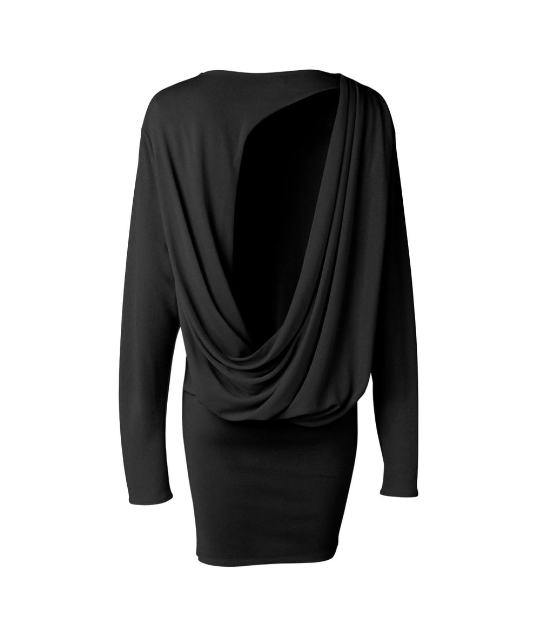 JACQUEMUS Черное вискозное коктейльное платье, фото 2