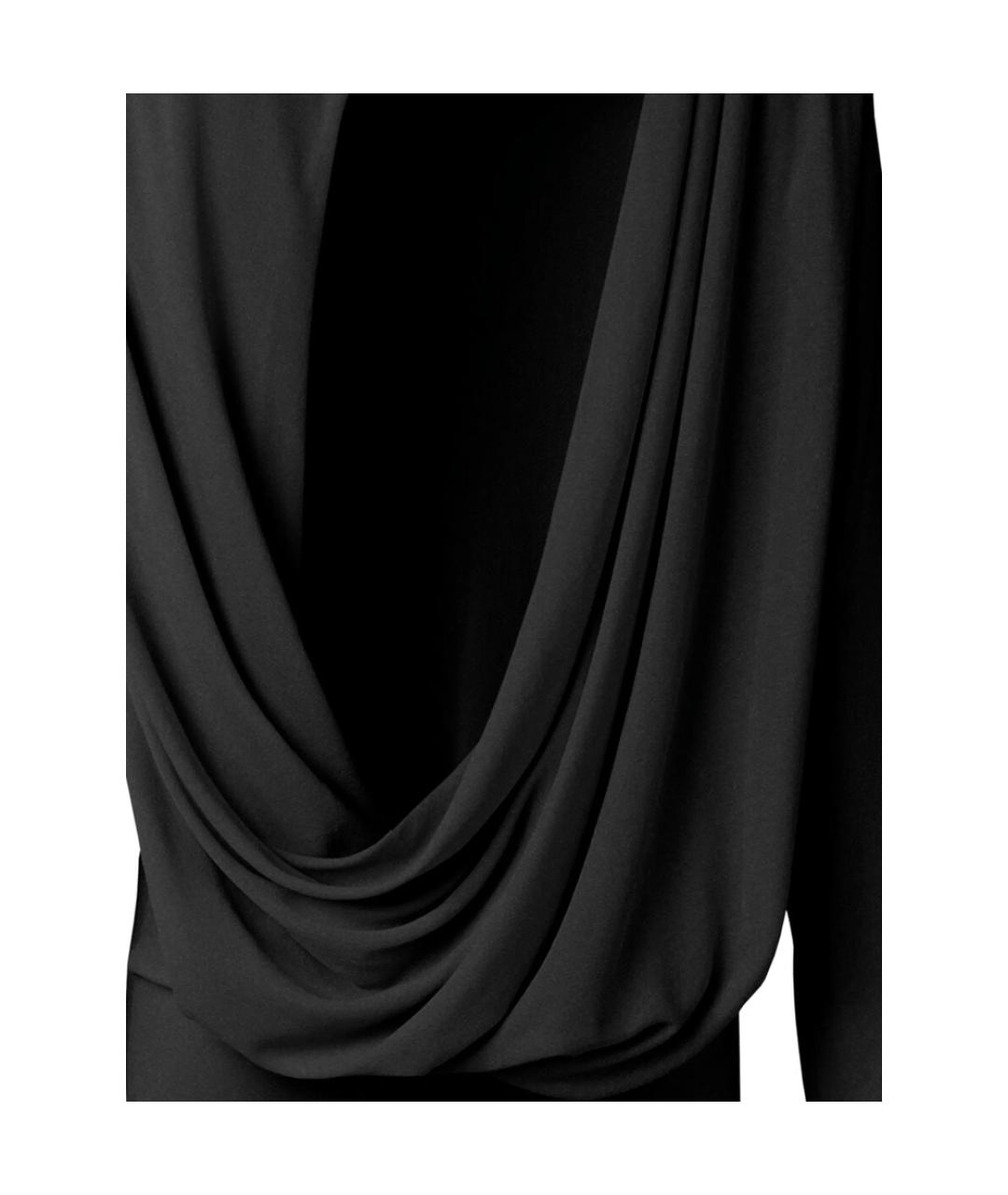 JACQUEMUS Черное вискозное коктейльное платье, фото 3