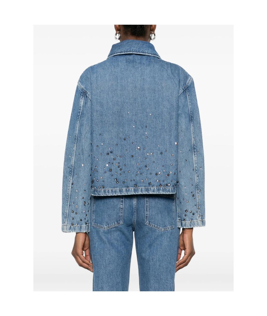 7 FOR ALL MANKIND Синяя хлопковая куртка, фото 3