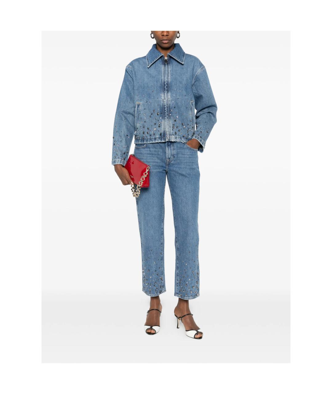7 FOR ALL MANKIND Синяя хлопковая куртка, фото 2