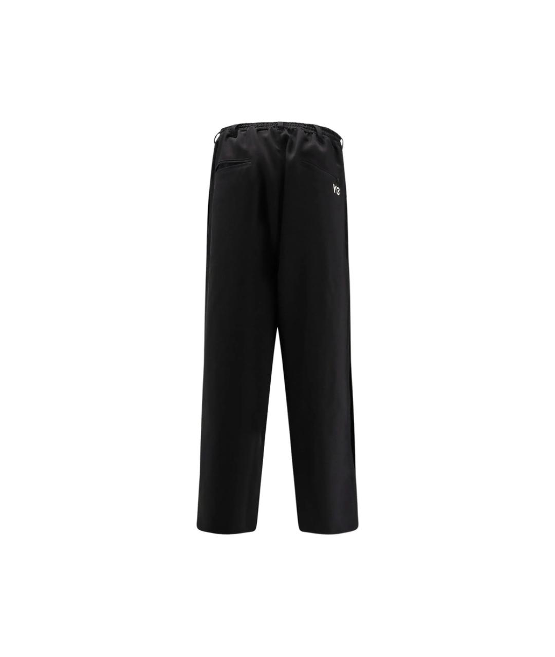 Y-3 Черные полиэстеровые повседневные брюки, фото 3