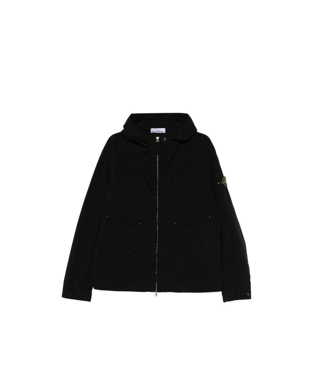 STONE ISLAND Черная полиэстеровая куртка, фото 1