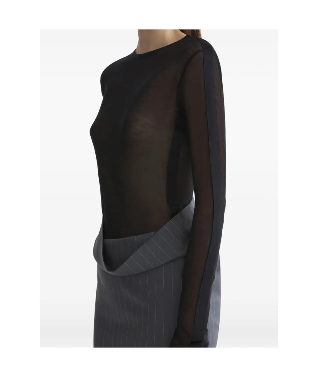 MUGLER Черная футболка, фото 2