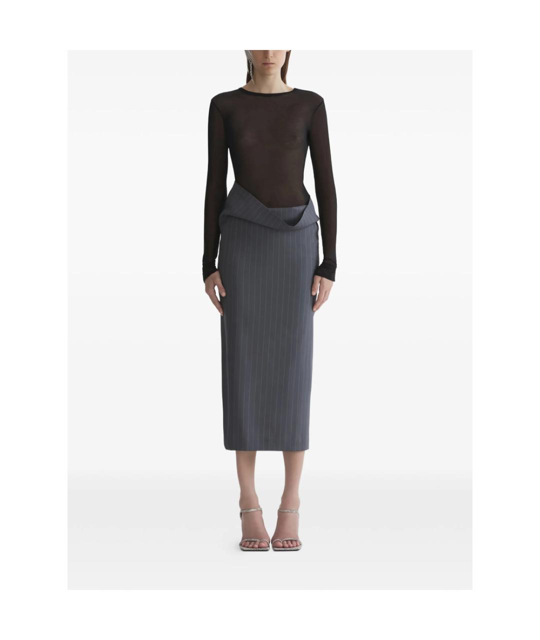 MUGLER Черная футболка, фото 3