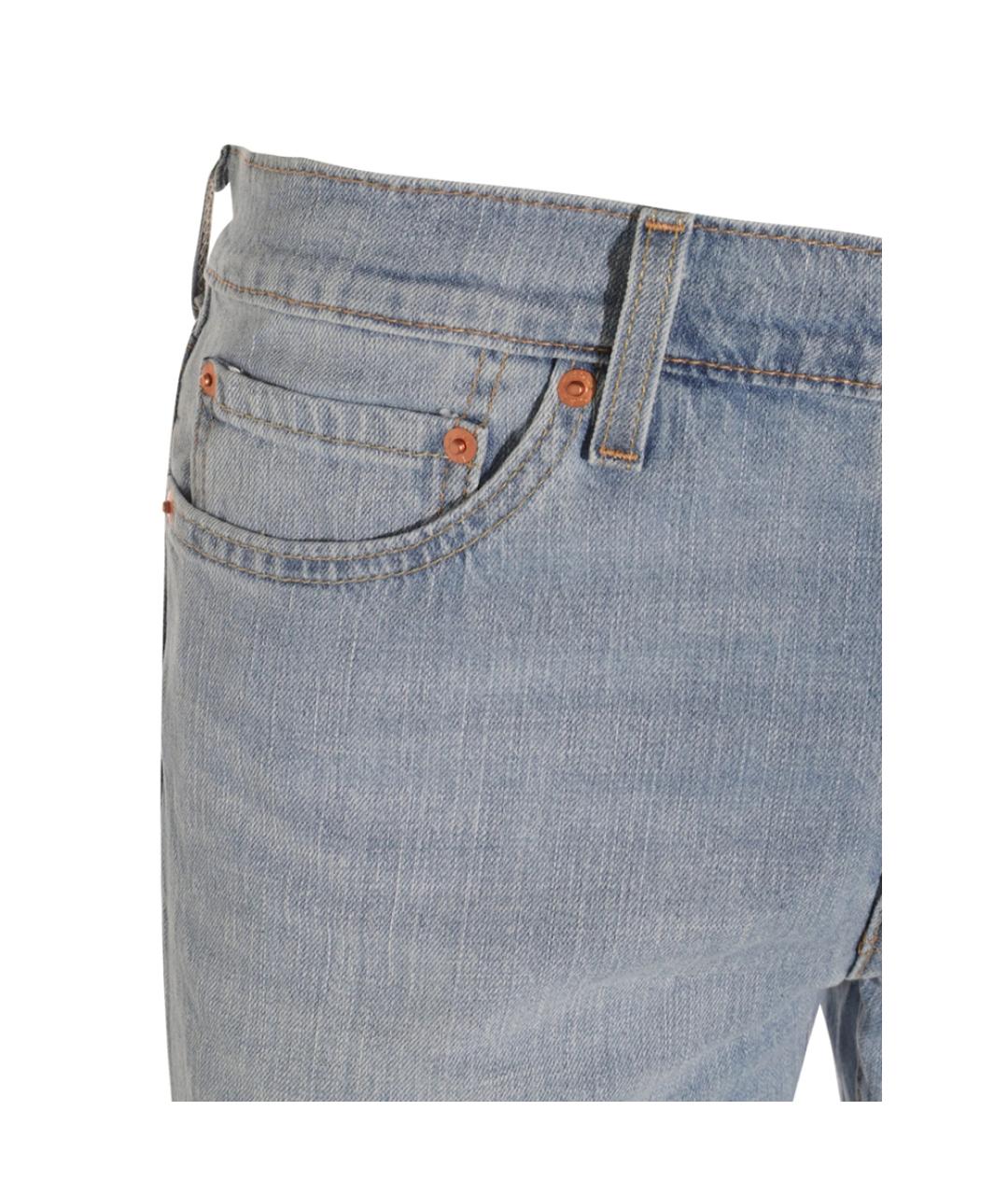 LEVI'S Голубые хлопковые джинсы скинни, фото 3