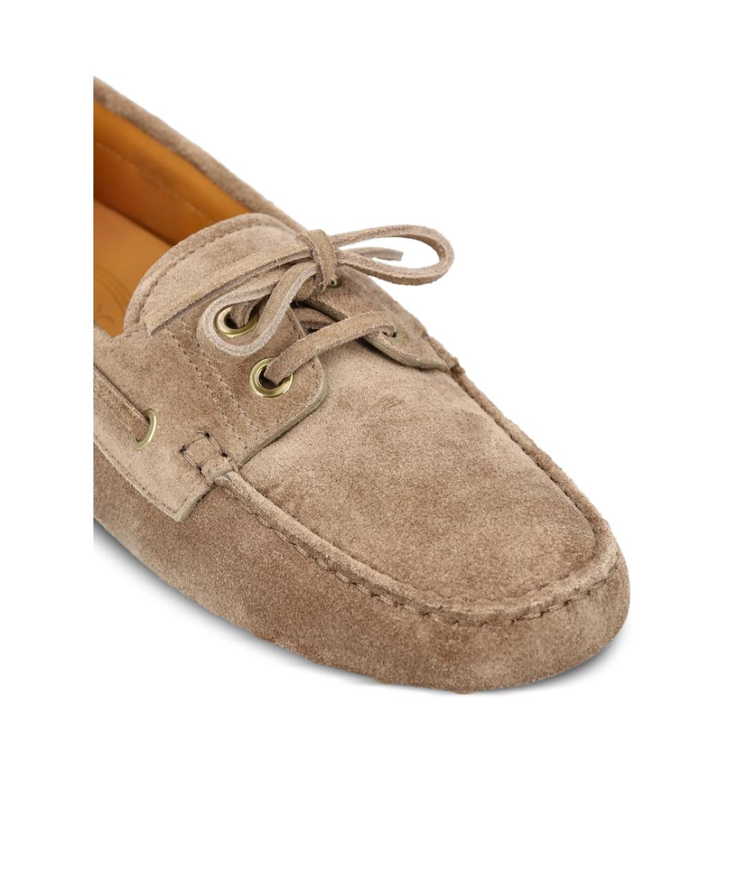 TOD'S Коричневые кожаные лоферы, фото 3