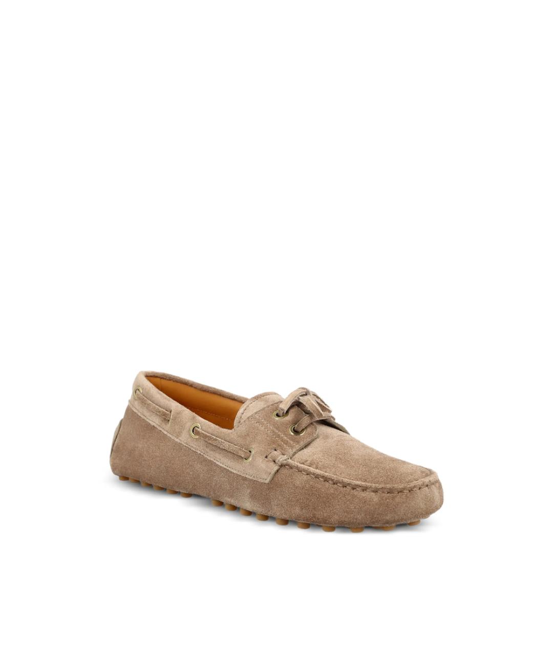 TOD'S Коричневые кожаные лоферы, фото 2