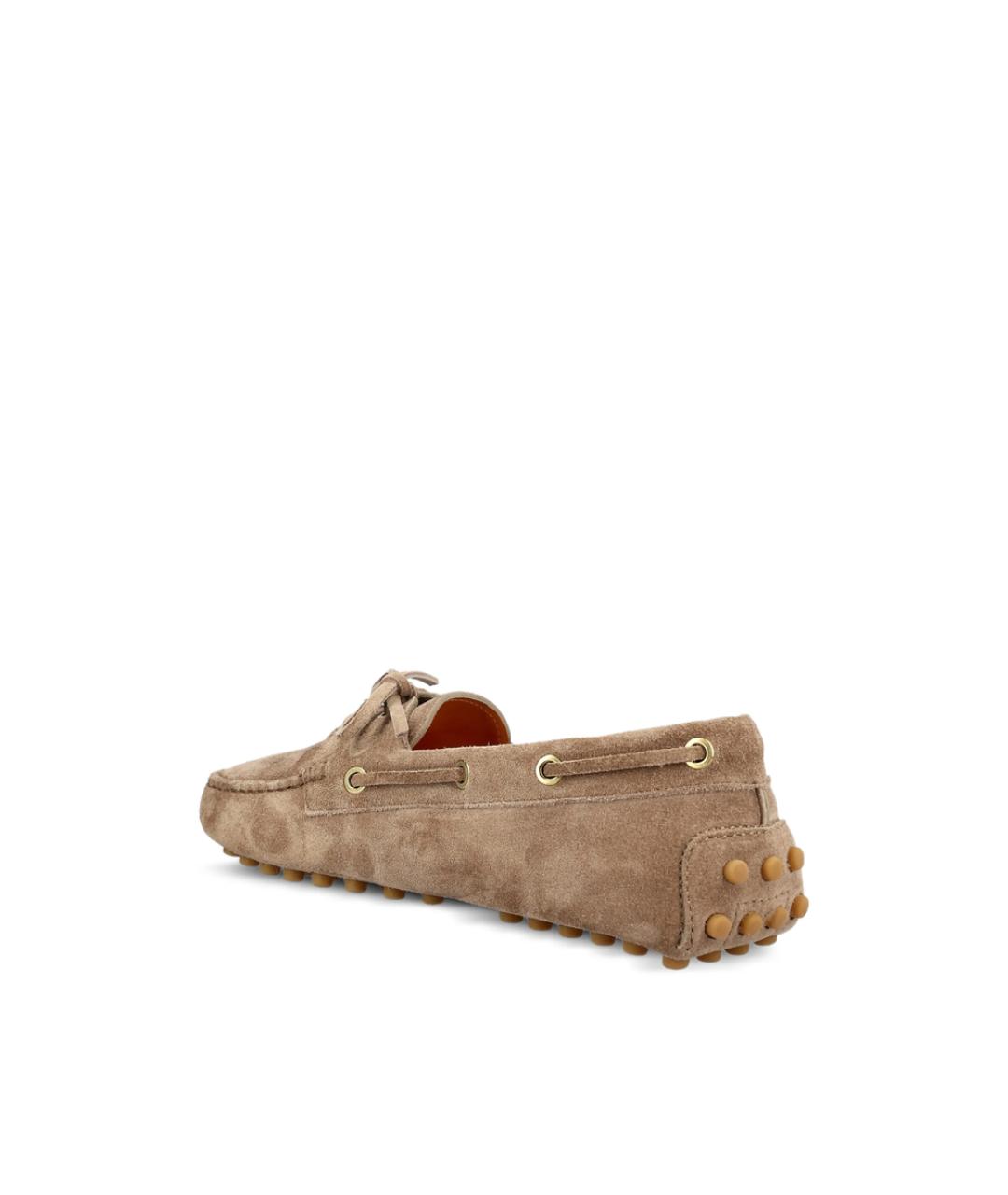 TOD'S Коричневые кожаные лоферы, фото 4