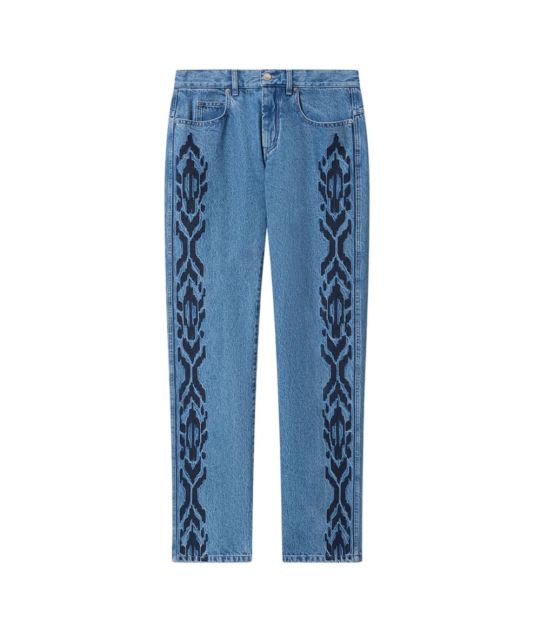 ISABEL MARANT Синие хлопковые прямые джинсы, фото 1