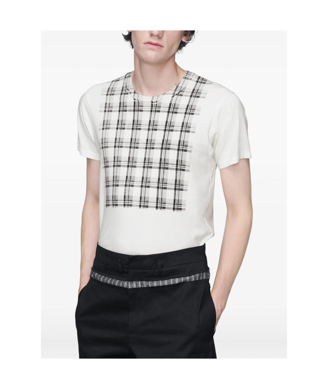 MAISON MARGIELA Белая хлопковая футболка, фото 4