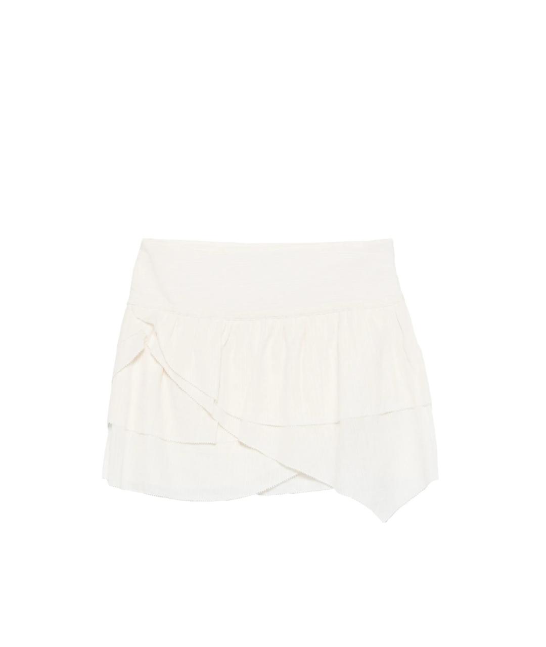 ISABEL MARANT ETOILE Бежевая хлопковая юбка мини, фото 1