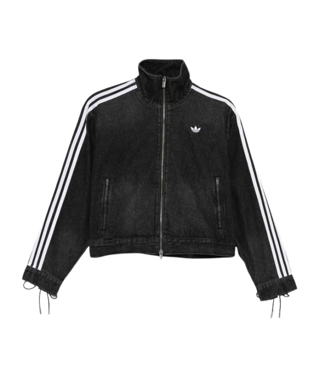 ADIDAS Черная хлопковая куртка, фото 1
